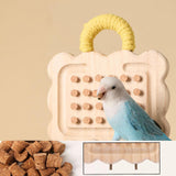 Maxbell Wooden Parrot Toy Resting Parakeets Conures Exercise Sturdy Bird Perch Stand