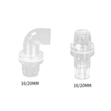 Maxbell Aquarium Hose Adapter Acrylic Secure Connection Multipurpose Aquarium Joint 16mm Straight