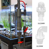 Maxbell Aquarium Hose Adapter Acrylic Secure Connection Multipurpose Aquarium Joint 16mm Straight