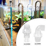 Maxbell Aquarium Hose Adapter Acrylic Secure Connection Multipurpose Aquarium Joint 16mm Straight