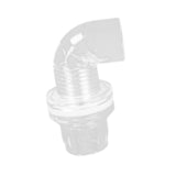 Maxbell Aquarium Hose Adapter Acrylic Secure Connection Multipurpose Aquarium Joint 16mm Elbow