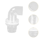 Maxbell Aquarium Hose Adapter Acrylic Secure Connection Multipurpose Aquarium Joint 16mm Elbow