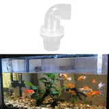 Maxbell Aquarium Hose Adapter Acrylic Secure Connection Multipurpose Aquarium Joint 16mm Elbow