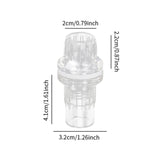 Maxbell Aquarium Hose Adapter Acrylic Secure Connection Multipurpose Aquarium Joint 20mm Straight