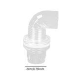 Maxbell Aquarium Hose Adapter Acrylic Secure Connection Multipurpose Aquarium Joint 20mm Elbow