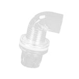 Maxbell Aquarium Hose Adapter Acrylic Secure Connection Multipurpose Aquarium Joint 20mm Elbow