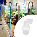 Maxbell Aquarium Hose Adapter Acrylic Secure Connection Multipurpose Aquarium Joint 20mm Elbow