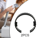 Maxbell 2 Pieces Dryer Hose Spare Rings Replacement Sturdy Fittings Connector Buckle Style A
