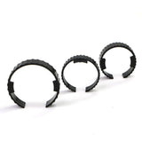 Maxbell 2 Pieces Dryer Hose Spare Rings Replacement Sturdy Fittings Connector Buckle Style B