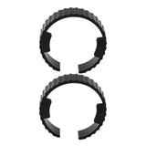 Maxbell 2 Pieces Dryer Hose Spare Rings Replacement Sturdy Fittings Connector Buckle Style B