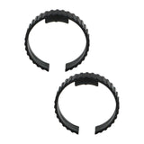 Maxbell 2 Pieces Dryer Hose Spare Rings Replacement Sturdy Fittings Connector Buckle Style C