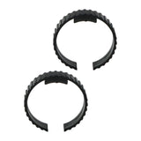 Maxbell 2 Pieces Dryer Hose Spare Rings Replacement Sturdy Fittings Connector Buckle Style C