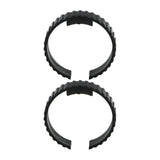 Maxbell 2 Pieces Dryer Hose Spare Rings Replacement Sturdy Fittings Connector Buckle Style C