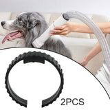 Maxbell 2 Pieces Dryer Hose Spare Rings Replacement Sturdy Fittings Connector Buckle Style C