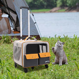 Cat Trolley Bag Handbag Smooth Zipper Pet Bag for Puppy Dogs