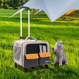 Cat Trolley Bag Handbag Smooth Zipper Pet Bag for Puppy Dogs