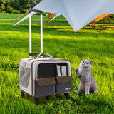 Cat Trolley Bag Handbag Smooth Zipper Pet Bag for Puppy Dogs