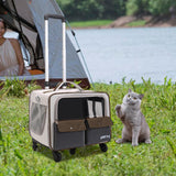 Cat Trolley Bag Handbag Smooth Zipper Pet Bag for Puppy Dogs