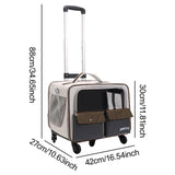 Cat Trolley Bag Handbag Smooth Zipper Pet Bag for Puppy Dogs