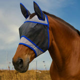 Maxbell Horse Fly Mask Sun Protect with Ears Face Protective Cover for Medium Horses