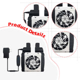 Maxbell Fish Tank Cooling Fan for Terrarium 180° Rotation Aquarium Water Chiller Fan