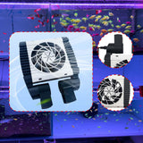 Maxbell Fish Tank Cooling Fan for Terrarium 180° Rotation Aquarium Water Chiller Fan