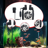 Maxbell Fish Tank Cooling Fan for Terrarium 180° Rotation Aquarium Water Chiller Fan