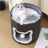 Maxbell Cat Beds for Indoor Cats Hanging Ball Hide and Seek for All Seasons Cat Cave