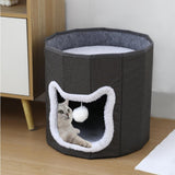 Maxbell Cat Beds for Indoor Cats Hanging Ball Hide and Seek for All Seasons Cat Cave