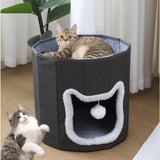 Maxbell Cat Beds for Indoor Cats Hanging Ball Hide and Seek for All Seasons Cat Cave
