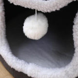 Maxbell Cat Beds for Indoor Cats Hanging Ball Hide and Seek for All Seasons Cat Cave