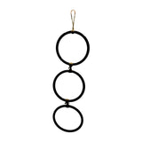 Maxbell Snake Climbing Enrichment Rings Habitat Reptile Tank Accessories Black