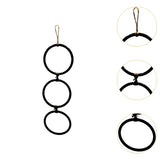 Maxbell Snake Climbing Enrichment Rings Habitat Reptile Tank Accessories Black