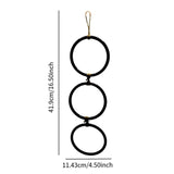 Maxbell Snake Climbing Enrichment Rings Habitat Reptile Tank Accessories Black