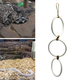 Maxbell Snake Climbing Enrichment Rings Habitat Reptile Tank Accessories White