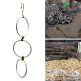 Maxbell Snake Climbing Enrichment Rings Habitat Reptile Tank Accessories White