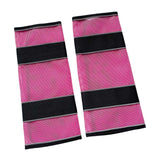 Maxbell 2Pcs Horse Fly Boots Large Breathable Fly Leggings for Jumping Sports Riding Pink