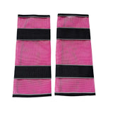 Maxbell 2Pcs Horse Fly Boots Large Breathable Fly Leggings for Jumping Sports Riding Pink