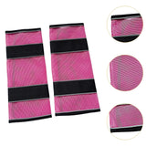 Maxbell 2Pcs Horse Fly Boots Large Breathable Fly Leggings for Jumping Sports Riding Pink