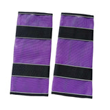 Maxbell 2Pcs Horse Fly Boots Large Breathable Fly Leggings for Jumping Sports Riding Purple