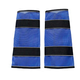 Maxbell 2Pcs Horse Fly Boots Large Breathable Fly Leggings for Jumping Sports Riding Blue