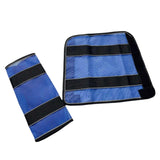 Maxbell 2Pcs Horse Fly Boots Large Breathable Fly Leggings for Jumping Sports Riding Blue