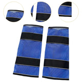 Maxbell 2Pcs Horse Fly Boots Large Breathable Fly Leggings for Jumping Sports Riding Blue