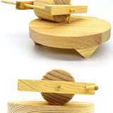 Maxbell Wooden Parrot Toy Playing Cage Accessories for Parakeets Cockatiels Canaries