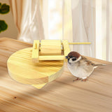 Maxbell Wooden Parrot Toy Playing Cage Accessories for Parakeets Cockatiels Canaries