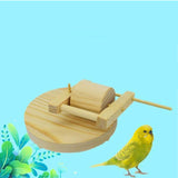 Maxbell Wooden Parrot Toy Playing Cage Accessories for Parakeets Cockatiels Canaries
