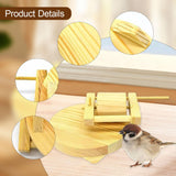 Maxbell Wooden Parrot Toy Playing Cage Accessories for Parakeets Cockatiels Canaries