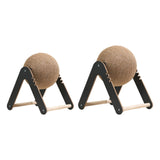 Maxbell Cat Scratcher Toy Interactive Wood Scratcher Pet Toy for Small Animals Bunny S