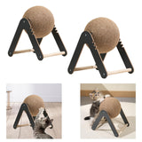 Maxbell Cat Scratcher Toy Interactive Wood Scratcher Pet Toy for Small Animals Bunny S