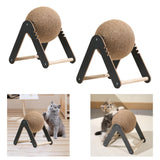 Maxbell Cat Scratcher Toy Interactive Wood Scratcher Pet Toy for Small Animals Bunny S